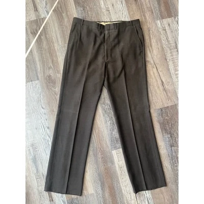 Calça social masculina Jaymar ajuste clássico cinza carvão tamanho 34 - Imagem 1 de 4