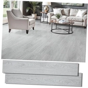 Peel and Stick Floor Tile, Self Adhesive Vinyl Plank Flooring Tile Wood Grain - Picture 1 of 7