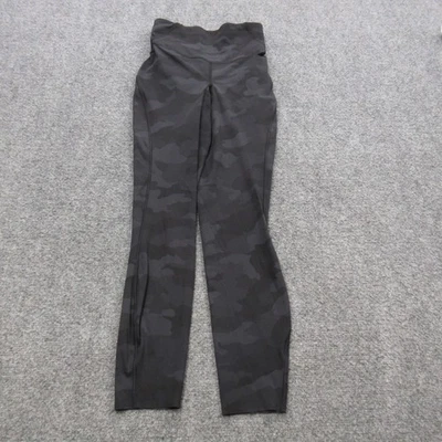Lululemon Pants Womens 2 Black Camo Dance Cropped Yoga Athletic Activewear Gym - Image 1 of 4