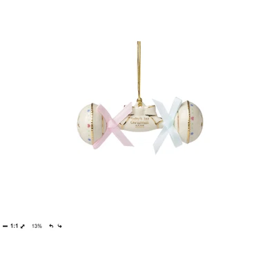 LENOX 2025 BABY'S 1ST CHRISTMAS RATTLE ORNAMENT/ NEW IN BOX / FREE SHIPPING - Image 1 of 2