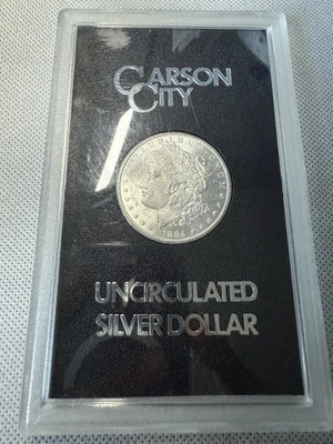 Dólar Morgan GSA paquete duro 1884-CC Carson City dólar de plata como nuevo Foto 1 de 4
