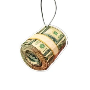 Deodorante per auto denaro mazza di contanti banconote 100 dollari decalcomania spedizione gratuita! - Foto 1 di 1