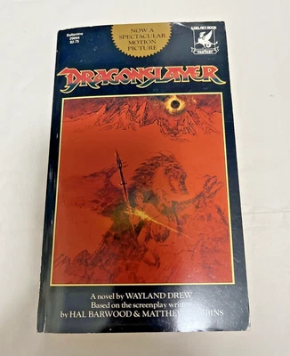 Dragonslayer by Wayland Drew 1981 Del Rey 1st Edition 1st Print Fantasy PB - Image 1 of 4