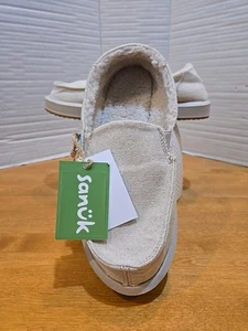 Sanuk Donna Slipper Hanf Chill Sherpa gefüttert Damengröße 7 neu mit Etikett Gorpcore Hippie  - Bild 1 von 12