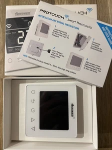 Prowarm ProTouch WiFi Smart Underfloor Heating Thermostat White -WHITE - Picture 1 of 3
