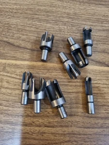 8 PCS Wood Plug Cutter Drill Bit Set, Straight and Tapered Taper Cutting Tool - Picture 1 of 2