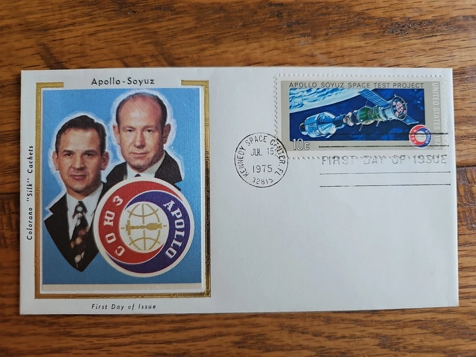 U.S Colorano Silk Apollo Soyuz 1975 FDC - Image 1 of 1