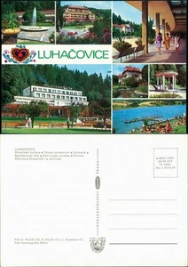 Postcard Luhatschowitz Luhačovice 4 Bild: Kuranlagen, Hotel 1981 - Bild 1 von 3