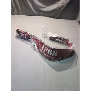 IFBB Born for Bodybuilding roter Leder Gewichthebergürtel - Größe M - Bild 1 von 6