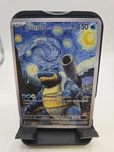 Pokemon Blastoise Starry Night Van Gogh Beautiful Moon ACG Star Trading Card NM - Picture 1 of 4