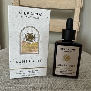 Self Glow by James Read Sunbright Tinted Tan Drops 30 ml 1 oz Full Size NIB - Picture 1 of 3