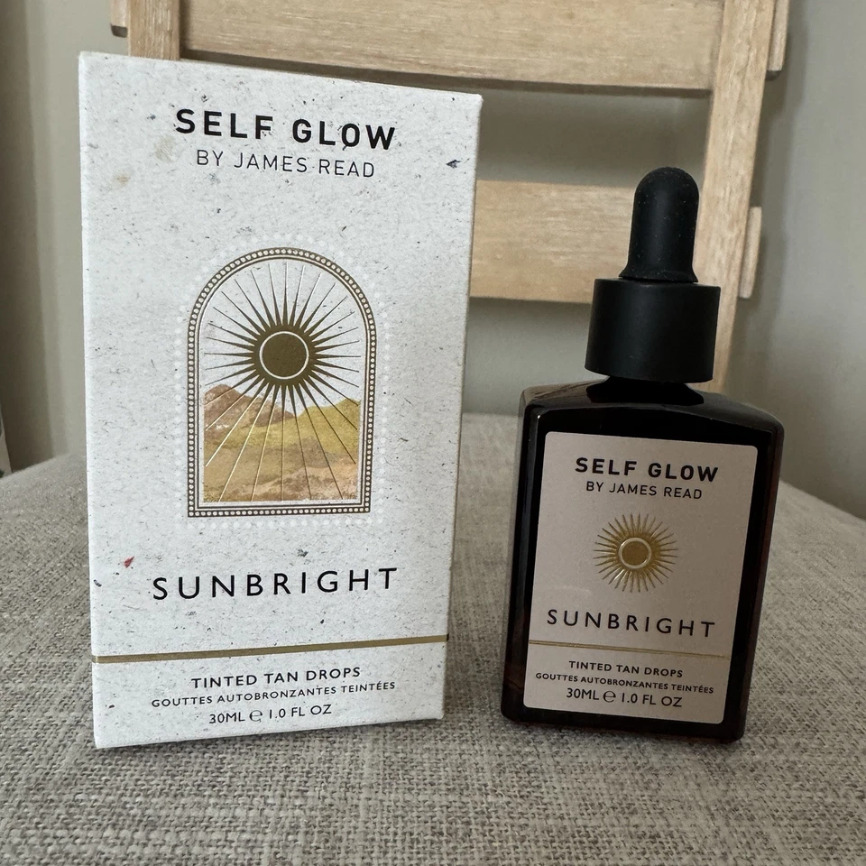 Self Glow by James Read Sunbright Tinted Tan Drops 30 ml 1 oz Full Size NIB - Image 1 of 3
