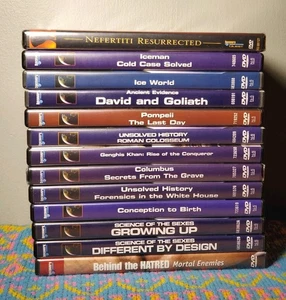 Discovery Channel (13 DVD Lot) Nofretete Pompeji Dschingis ungelöste Geschichte Iceman - Bild 1 von 14