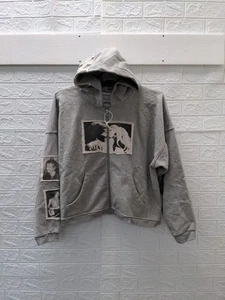 Nueva sudadera con capucha Bastard para hombre de longitud corta cremallera completa Niki Wear talla L - Imagen 1 de 12