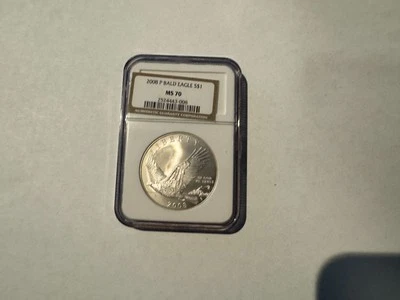 2008-P  $1 BALD EAGLE NGC MS70 - Image 1 of 2