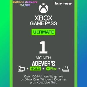 Xbox Game Pass Ultimate 1 mois d'abonnement Live Gold - utilisateurs existants région des États-Unis.