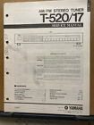 Original Yamaha Service Manual for the T-520 T-17 Tuner Repair