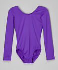 Mondor 497 Violet Purple Child Size Large (10-14) Long Sleeve Leotard