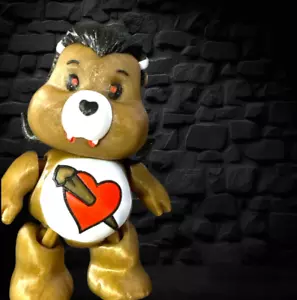 Flexi Care Bear Drácula, un regalo de Halloween, impreso en 3D - Imagen 1 de 34