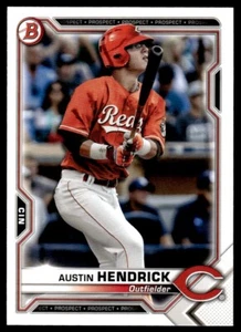 2021 Bowman Prospects Austin Hendrick Cincinnati Reds #BP-55 R92 - Picture 1 of 2