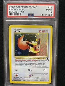 2000 Pokemon Black Star Promo Eevee Holo #11 PSA 9 Mint - Picture 1 of 1