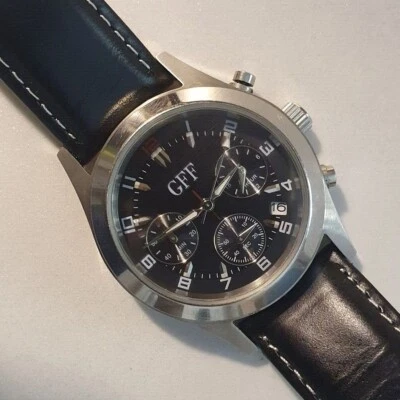 Herrenuhr Men's GFF Chronograph Vintage Dial 38mm Stahlgehäuse Mineral Dial - Bild 1 von 4