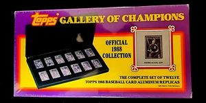 Topps 1988 Gallery Of Champions Aluminum Mini Card Set *New Sealed with COA* - Picture 1 of 5