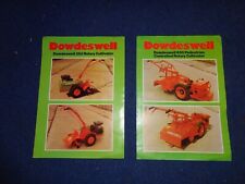 Dowdeswell Rotary Cultivator (Howard Rotavator) brochures 352 / 650