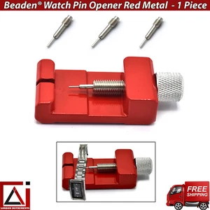 Reloj Abridor de Reloj Banda de Metal Rojo Correa Removedor Reloj Estuche Trasera Herramienta de Reparación 6,5 cm - Imagen 1 de 5