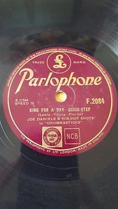 JAZZ 78 rpm RECORD Parlophone JOE DANIELS & HIS HOT SHOTS in DRUMNASTICKS - Imagen 1 de 2