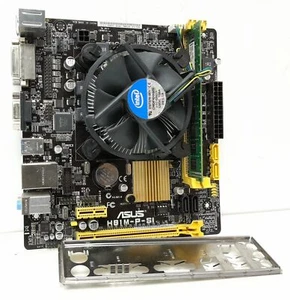 Asus Motherboard With I/O Shield H81M-P-SI LGA1150 DDR3 MINI-ITX - Picture 1 of 6