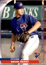 2004 Pulaski Blue Jays Choice #13 Brian Grant Goldsboro North Carolina NC Card