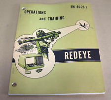 Rare Operations and Training Redeye Book Booklet FM 44-23-1 FIM-43 Guided
