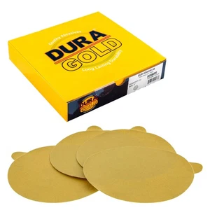 Dura-Gold 240 Grit - 6" PSA Stickyback DA Sandpaper Sanding Discs Box 50 - Picture 1 of 5