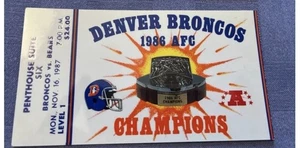 Denver Broncos and Chicago Bears Nov 16, 1987 Football Ticket  - Picture 1 of 1