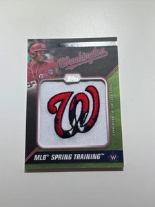 2021 Topps - Spring Training Cap Logo Patches Juan Soto Black STCL-JSO /299 - Bild 1 von 2