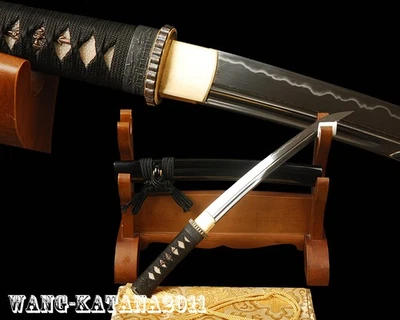 Clay Tempered T10 Steel Tanto Unokubitsukuri Japanese Samurai Self-defence Sword - Image 1 of 4
