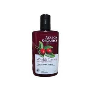 Avalon Organics Wrinkle Therapy w/ CoQ10 & Rosehip Perfecting Toner 8 Fl Oz - Picture 1 of 2