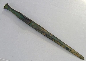 Authentic Ancient Near Eastern Bronze Dagger Sword 1200 -1000 B.C. - Picture 1 of 9