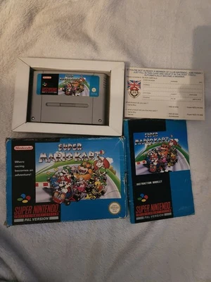 Super Mario Kart   Super Nintendo snes Good Condition Fully Complete - Image 1 of 2
