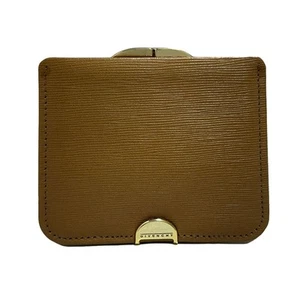 GIVENCHY coin case brown leather clasp France Paris Stylish women from japan - Picture 1 of 24