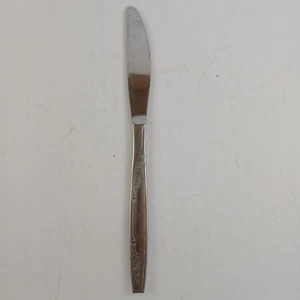 Vintage Accord Dinner Knife 8.5" Solid Stainless Steel Korea Double Rose - Picture 1 of 5