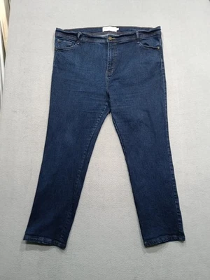 Principles Straight Jeans Women's. Size 18 Dark Blue. 27" Leg High-Rise Stretch - Image 1 of 4