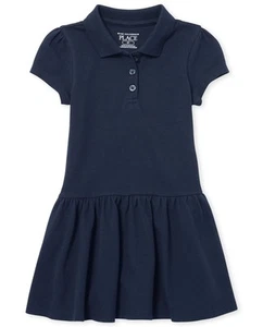 baby girls Short Sleeve Polo School Uniform Dress, Tidal, 5T US - Picture 1 of 4