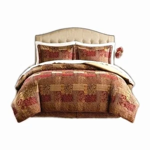 Croscill Galleria Red Old World Queen Comforter , 2 Shams, Bed Skirt 4Pc Set - Picture 1 of 10