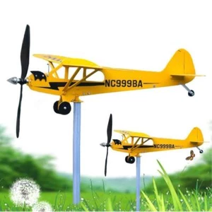 Weather Vane Wind Direction Compass - Piper J3 Cub Airplane Wind Vanes Decor - Picture 1 of 18