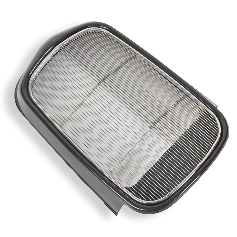 Carcasa de rejilla delantera de acero para Ford 1932 + parrilla de inserción de acero inoxidable sin orificio de manivela Foto 1 de 4