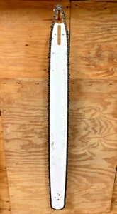 OEM 36" Vintage Stihl Chainsaw Guide Bar & Chain 3/8 .050 114DL D025 -FREESHIP - Picture 1 of 6