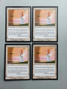 Peace and Quiet x4 Playset, MTG Urza's Legacy (1999) Uncommon White Instant VNM - Picture 1 of 2