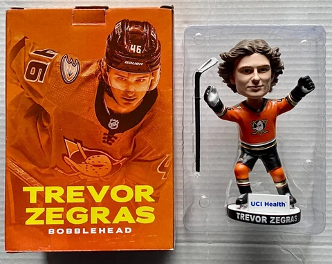 2022 Anaheim Ducks Hockey Trevor Zegras 1st Bobblehead Cover